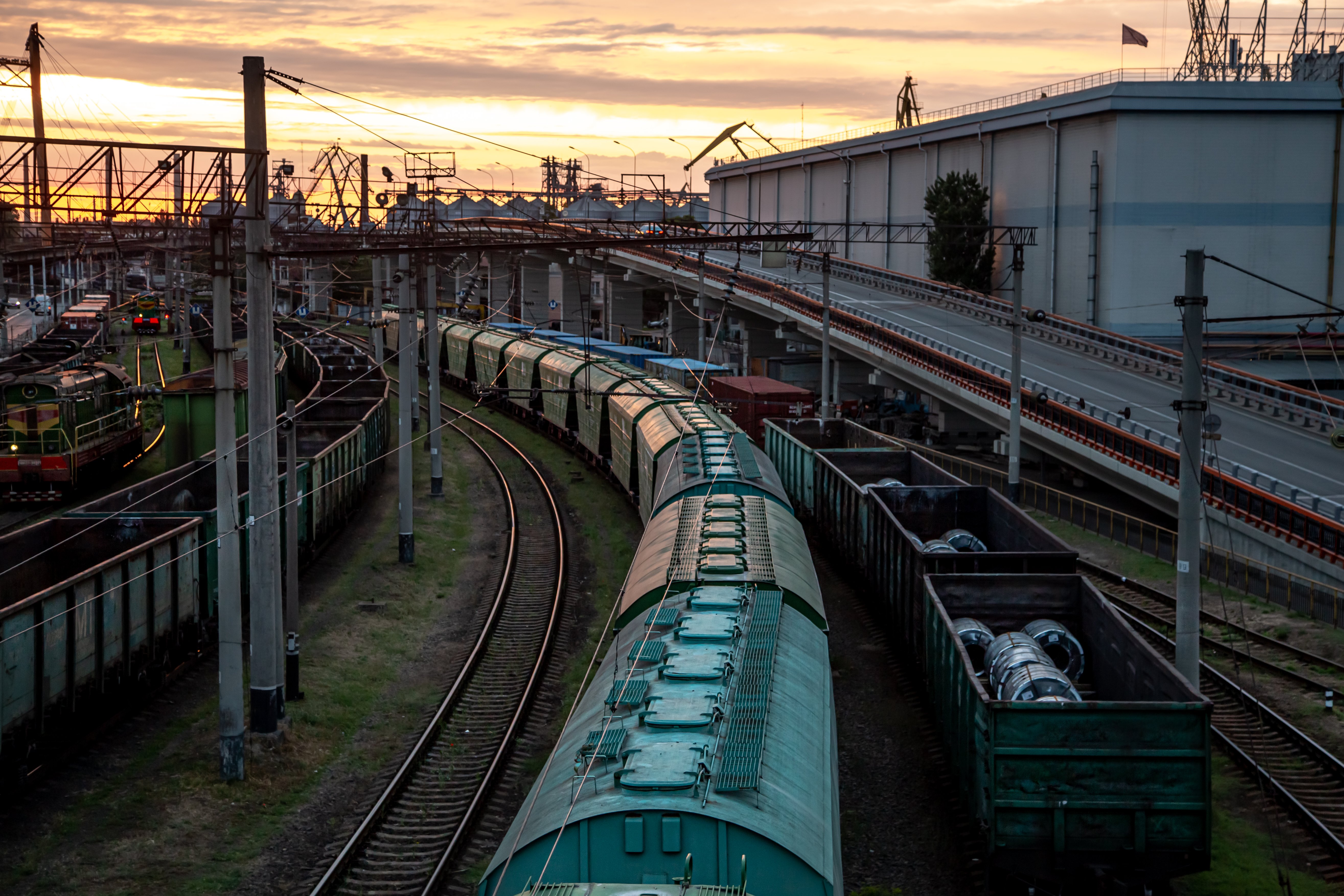 view-from-railway-bridge-freight-trains-sunset